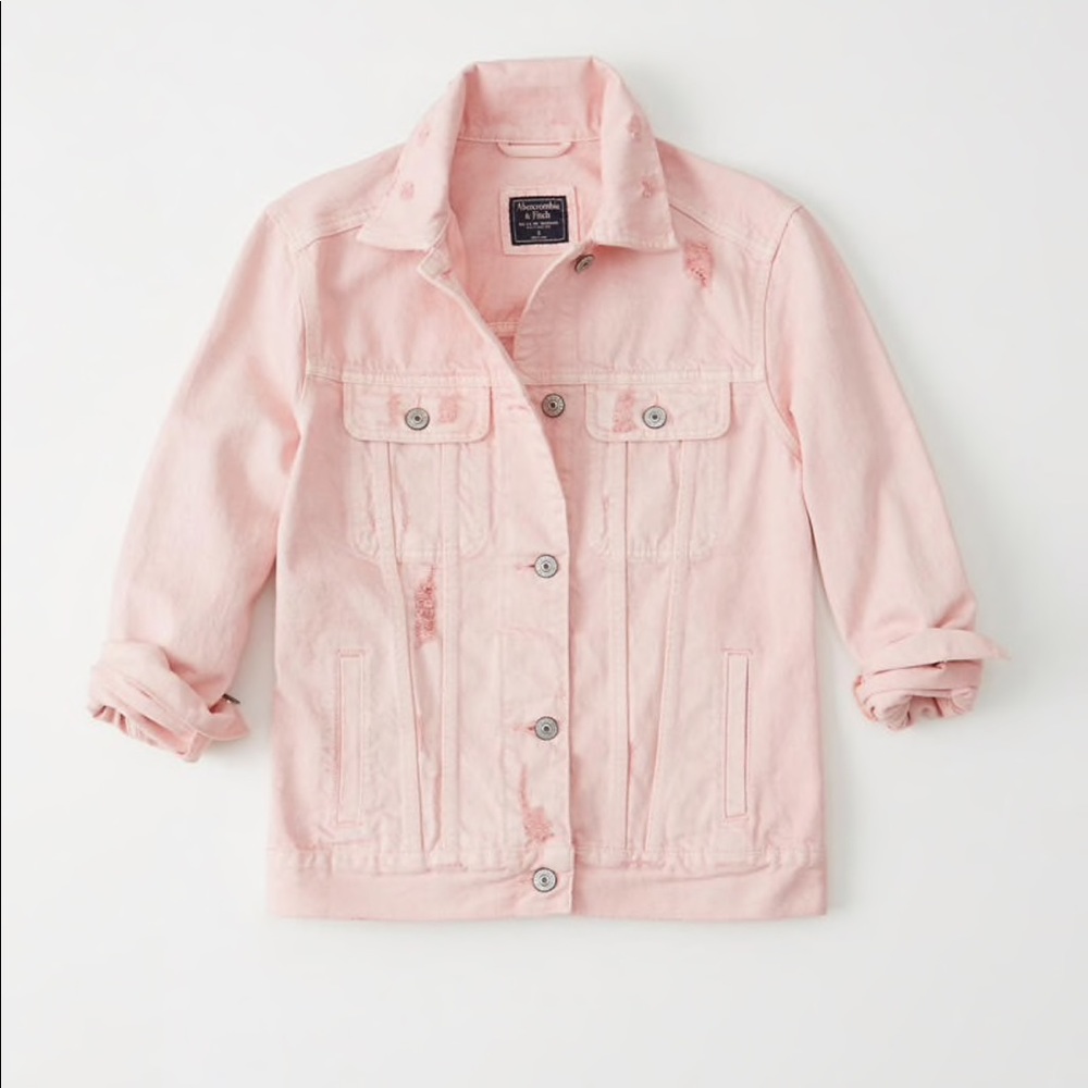 Abercrombie & Fitch Pink Denim Jacket